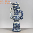 GobekUsa Blue & White Dragon Pattern Qing Dynasty Qianlong Porcelain Pot