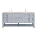 James Martin Breckenridge 72" Double Bathroom Vanity, Serenity Blue