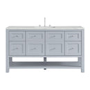James Martin Breckenridge 60" Single Bathroom Vanity, Serenity Blue