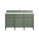 James Martin Brittany 60" Single Bathroom Vanity, Smokey Celadon