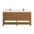 James Martin Malibu 72" Double Bathroom Vanity, Amber Birch