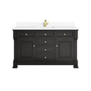James Martin Brookfield 60" Single Bathroom Vanity, Black Onyx
