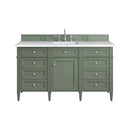 James Martin Brittany 60" Single Bathroom Vanity, Smokey Celadon