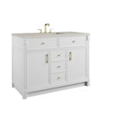 James Martin Bellshire 48" Single Bathroom Vanity, Bright White