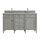 James Martin Brittany 60" Double Bathroom Vanity, Urban Gray