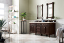 James Martin Brittany 72" Double Bathroom Vanity, Burnished Mahogany