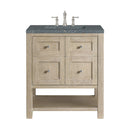 James Martin Breckenridge 30" Single Bathroom Vanity, Whitewashed Oak