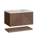James Martin Marcello 36" Floating Single Bathroom Vanity, Chestnut