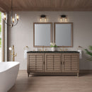 James Martin Portland 72" Double Bathroom Vanity, Whitewashed Walnut