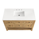 James Martin Breckenridge 48" Single Bathroom Vanity, Light Natural Oak
