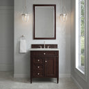 James Martin Brittany 30" Single Bathroom Vanity, Burnished Mahogany
