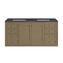 James Martin Chicago 60" Double Bathroom Vanity, Walnut Whisper
