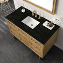 James Martin Laurent 48" Dual Mount Single Bathroom Vanity, Light Natural Oak