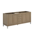 James Martin Chicago 72" Double Bathroom Vanity, Walnut Whisper