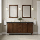 James Martin Kinnsden 72" Double Bathroom Vanity, Sable Oak
