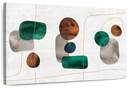 Emerald And Amber Shapes Wall Art