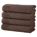 Cotton Diamond Waffle Weave Bath Towel Set - Grayson Collection by Great Bay Home