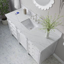 James Martin Brittany 60" Single Bathroom Vanity, Bright White