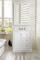 James Martin De Soto 30" Single Bathroom Vanity, Bright White