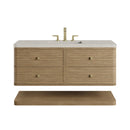 James Martin Allamari 48" Floating Single Bathroom Vanity, Dune Mist