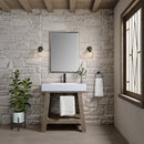 James Martin Auburn 31.5" Single Console Vanity, Weathered Timber