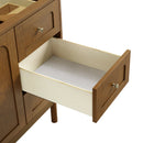 James Martin Laurent 60" Dual Mount Single Bathroom Vanity, Honey Oak
