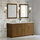 James Martin Bellshire 72" Double Bathroom Vanity, Honey Oak
