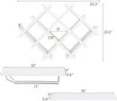 Set of 5 Wall Mount Wine Rack Set with Storage Shelves by LJGDeals