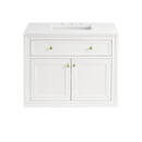 James Martin Chicago 36" Single Bathroom Vanity, Glossy White