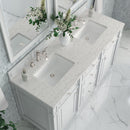 James Martin Bristol 60" Double Bathroom Vanity, Bright White