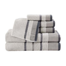 Decorative Cotton Stripe Bath Towel Set - Noelle Collection by Great Bay Home