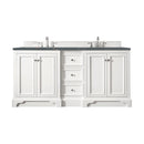 James Martin De Soto 72" Double Bathroom Vanity, Bright White