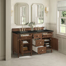 James Martin Lorelai 60" Double Bathroom Vanity, Mid-Century Walnut