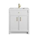 James Martin Bellshire 30" Single Bathroom Vanity, Bright White