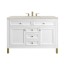 James Martin Chicago 48" Single Bathroom Vanity, Glossy White