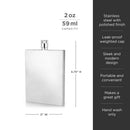 Stainless Steel Slim Flask by Viski