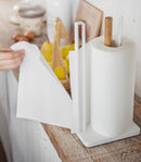 Paper Towel Holder - Steel + Wood by Yamazaki Home