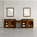 James Martin Bellshire 120" Double Bathroom Vanity, Honey Oak