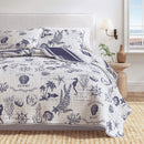 Coastal Printed Cotton Quilt Set - Calypso Collection by Great Bay Home