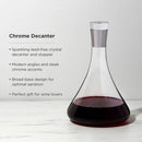 Irving Chrome-Rimmed Crystal Decanter by Viski
