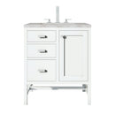 James Martin Addison 30" Single Bathroom Vanity, Glossy White