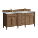 James Martin Brittany 72" Double Bathroom Vanity, Pecan