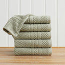 100% Cotton Checkered Jacquard Bath Towel Set - Giuliana Collection by Great Bay Home