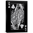Queen of Clubs - Silver Canvas