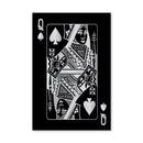Queen of Spades - Silver Canvas