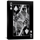 Queen of Spades - Silver Canvas