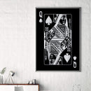Queen of Spades - Silver Canvas