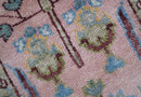 Quick Ship 2.6x8 Hand Knotted Tree of life Pink And Olive Wool Rug by The Rug Decor