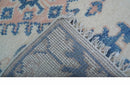 Quick Ship 2x3 Traditional Style Ivory And Blue Hand Knotted Wool Rug by The Rug Decor