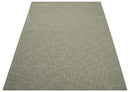Quick Ship 8x10, 9x12 Beige Contemporary Hand Tufted Wool Rug